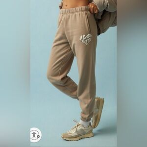 Playboy by Pacsun club sweatpants women’s M medium joggers sweats pant brown tan